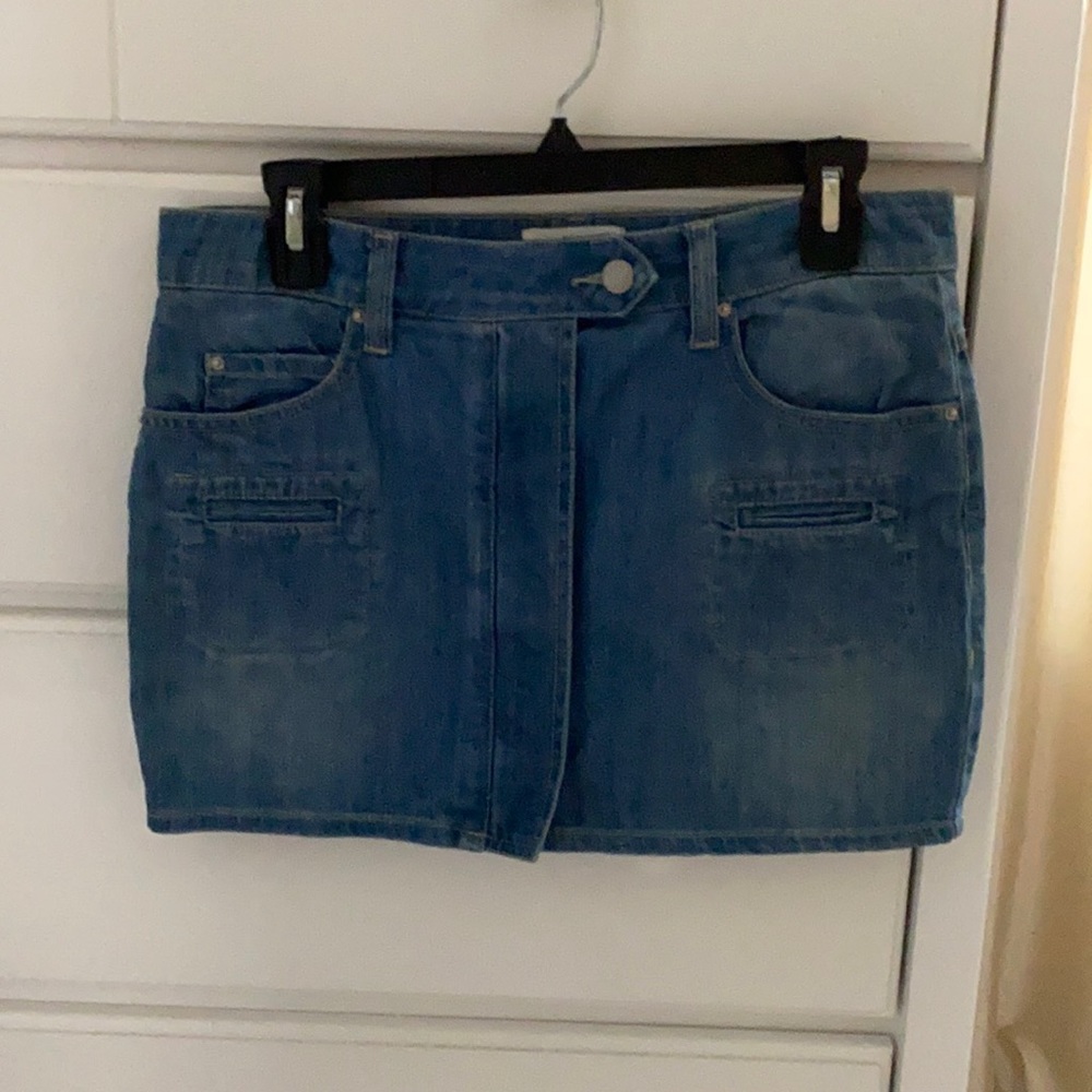 Isabel Marant Etoile Jean Denim Mini Skirt 38 6